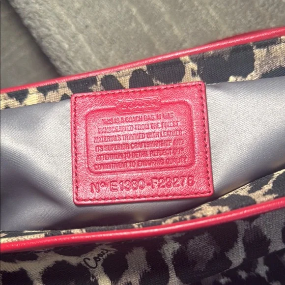 Coach Leopard Print Tote & wallet set - Picture 10 of 13